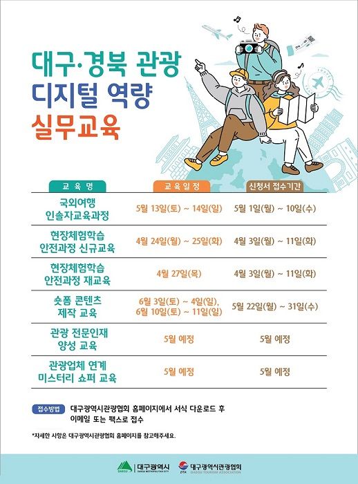 ‘2023 대구경북 관광디지털 역량 실무교육’ 참가자 모집 - 뉴스 썸네일 이미지