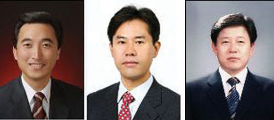 (좌측부터) 박수현, 박정현, 정재호 충청남도 정책특별보좌관.