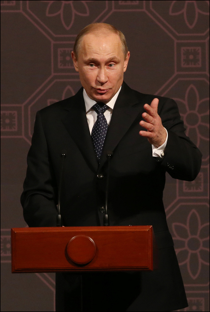 블라디미르 푸틴 러시아 대통령이 안현수를 극찬했다. ⓒ 연합뉴스