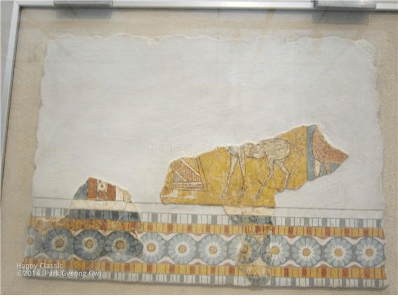 페이스토스 왕궁 인근에 있는 하기아 트리아다(Agia Triada) 유적에서 발굴된 프레스코화이다. BC 1450-1350년경 작품으로 추정된다. 크레타 헤라클리온 고고학 박물관 소장 ⓒ 박경귀 