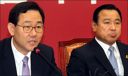 주호영 새누리당 정책위의장이 지난 3일 오전 국회에서 열린 비상대책위원회의에서 이야기 하고 있다. ⓒ데일리안 박항구 기자