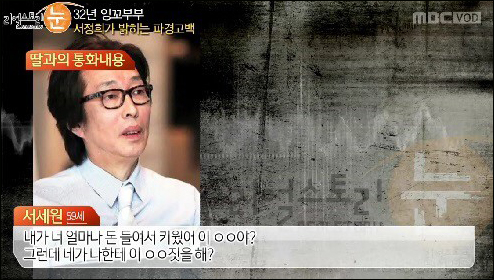 서세원 과거 발언이 화제다. (MBC 방송 캡처)