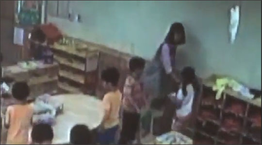 여수의 한 유치원에서 아동학대가 발생한 것으로 알려졌다.유튜브 영상 캡처.