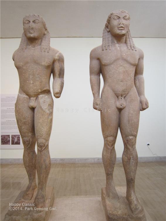 클레오비스와 비톤 형제(Cleobis and Biton)의 조각. 델피 델피 고고학 박물관 ⓒ박경귀