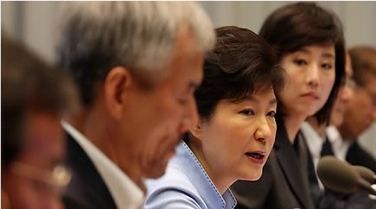 박근혜 대통령이 25일 청와대에서 열린 수석비서관회의에서 현안에 대해 발언하고 있다. ⓒ연합뉴스