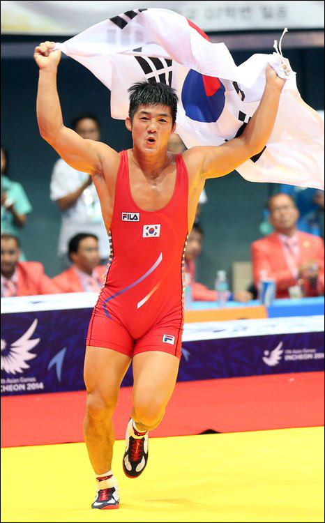 김현우가 레슬링 그레코로만형 79kg급 그메달을 따냈다. ⓒ 연합뉴스