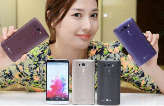 LG전자 홍보모델이 전략스마트폰 G3를 소개하고 있다.ⓒLG전자