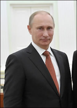 블라디미르 푸틴 러시아 대통령이 23일 타르 통신과의 인터뷰에서 "두 딸이 모스크바에 있으며 한 달에 한 번 시간을 정해 만난다"고 밝혔다.(자료사진) ⓒ연합뉴스