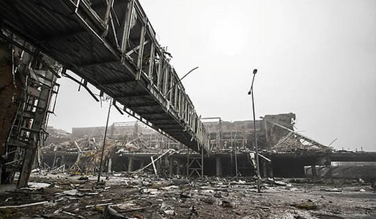 파괴된 우크라이나의 도네츠크 국제공항 모습ⓒ연합뉴스