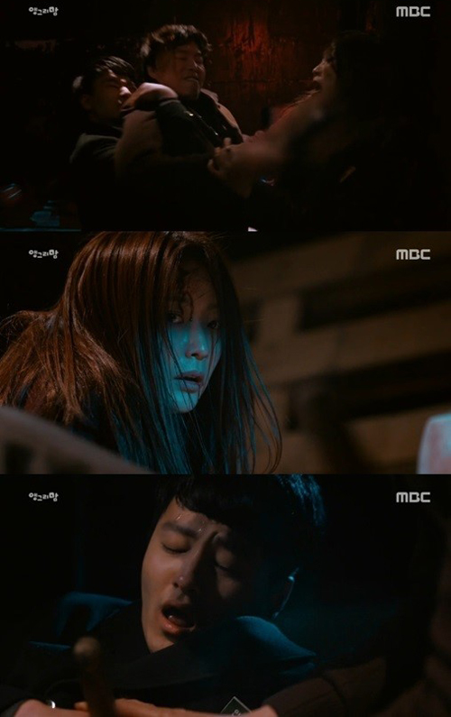 동생 사고로 밝혀진 안동칠과 조강자의 악연 (MBC 수목 드라마 '앵그리맘' 캡처)