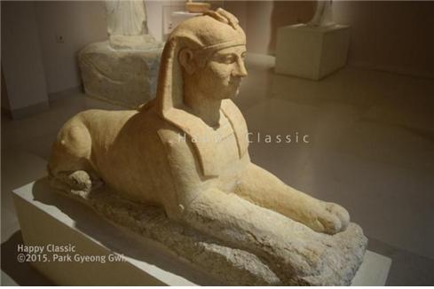 이집트 신전을 장식하던 스핑크스 상, 마라톤 고고학 박물관 ⓒ박경귀 