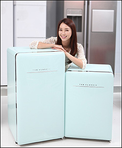 지난해 12월 출시된 동부대우전자의 120L, 80L 크기의 초소형 냉장고. ⓒ동부대우전자