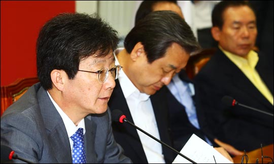 유승민 새누리당 원내대표가 22일 오전 국회에서 열린 최고위원회의에서 이야기하고 있다. ⓒ데일리안 홍효식 기자