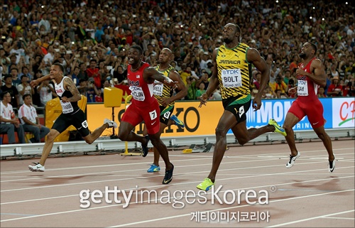 [2015 세계육상선수권대회]우사인 볼트가 100m에 이어 200m에서도 금메달을 수확했다. ⓒ 게티이미지