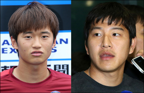 국가대표팀에서 선의의 경쟁을 펼치게 된 김진수(사진 왼쪽)와 박주호. ⓒ 연합뉴스