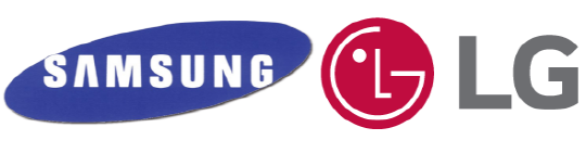 삼성-LG 로고.ⓒ각사