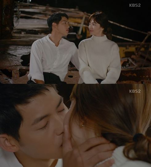 KBS2 수목극 '태양의 후예'가 지난 14일 마지막회에서 전국 시청률 38.8%를 기록, 유종의 미를 거뒀다.KBS2 수목극 '태양의 후예' 화면 캡처