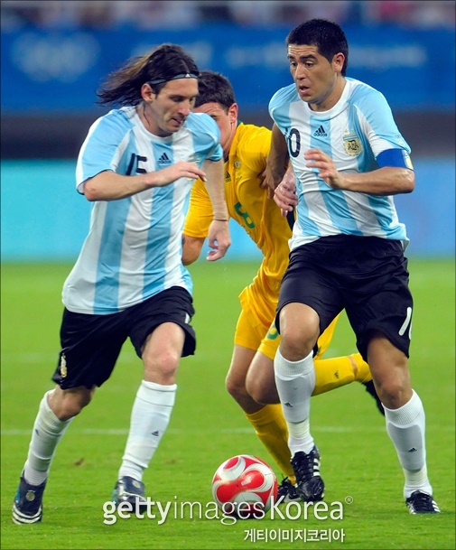 메시는 2006년 3월 열린 크로아티아와의 A매치 데뷔골을 터뜨리며 떡잎부터 다른 유망주임을 보여줬다. ⓒ 게티이미지