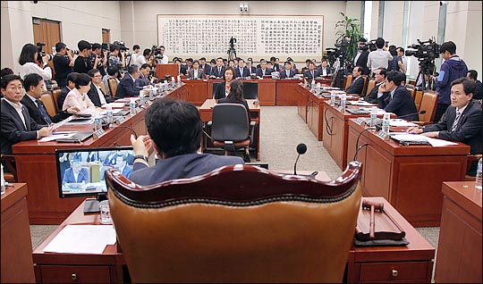 지난 7월 13일 국회 법사위 회의실에서 법제사법위원회 전체회의가 진행되고 있다. ⓒ데일리안 박항구 기자