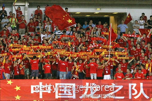 중국 축구가 한국전을 앞두고 물량 공세를 펴고 있다. ⓒ 게티이미지