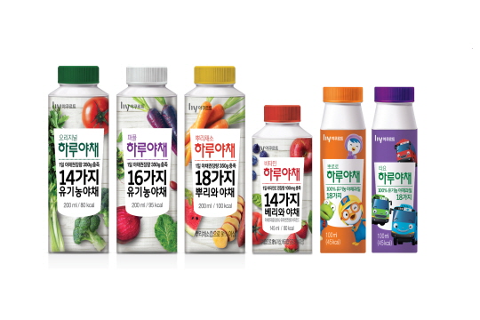 한국야쿠르트가 야채주스 브랜드인 '하루야채'를 리뉴얼 출시했다. ⓒ한국야쿠르트