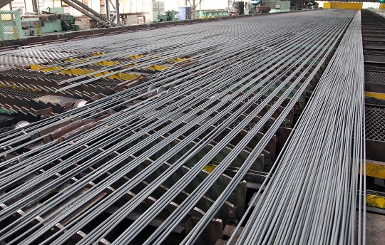 현대제철 인천공장에서 생산된 내진용 철근.ⓒ현대제철