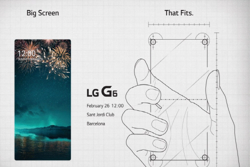LG G6 공개행사 초청장.ⓒLG전자