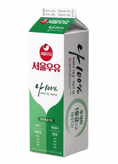 서울우유협동조합이 지난해 3월 선보인 '나100%우유'.ⓒ서울우유협동조합