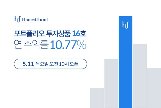 P2P금융 어니스트펀드는 예상 수익률 10.77%(세전)의 포트폴리오 투자상품 16호를 출시했다 ⓒP2P금융 어니스트펀드