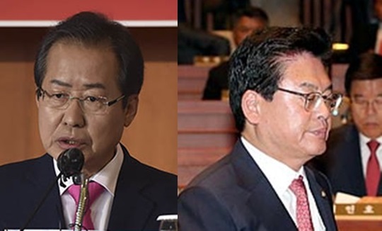 홍준표(왼쪽) 전 자유한국당 대통령 후보와 정우택 한국당 대표 권한대행 겸 원내대표의 모습. (자료사진) ⓒ데일리안