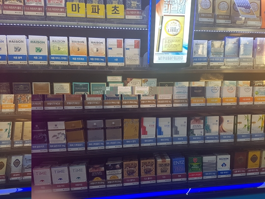 서울 한 편의점 담배 매대의 모습ⓒ데일리안