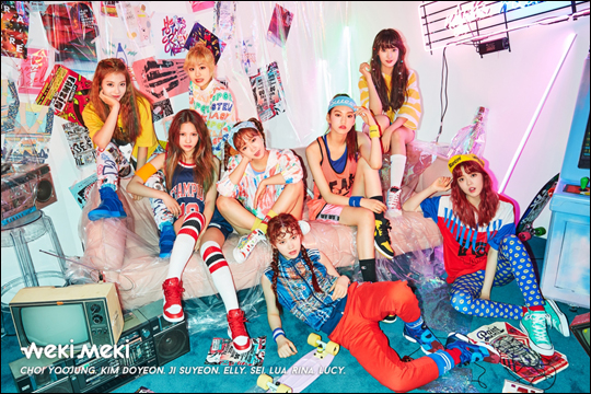 8인조 걸그룹 위키미키(Weki Meki)의 데뷔 앨범 '위미'(WEME)가 대만에서도 동시에 발매된다.ⓒ판타지오