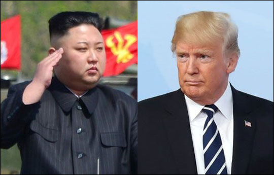 김정은 북한 노동당 위원장과 도널드 트럼프 미국 대통령. ⓒ연합뉴스