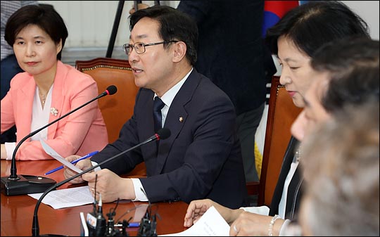 박범계 더불어민주당 적폐청산위원회 위원장이 17일 국회에서 열린 제1차 회의에서 이야기 하고 있다. ⓒ데일리안 박항구 기자 