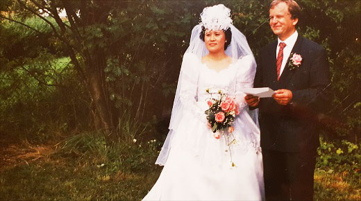 1989년 9월 7일 스웨덴으로 건너간 조영숙 씨는 이듬해인 1990년 8월 11일 결혼식을 올렸다. 그 사이에 그녀는 몇 번의 짐을 쌌다 풀었다를 반복했다. ⓒ(사진 조영숙 씨 제공)