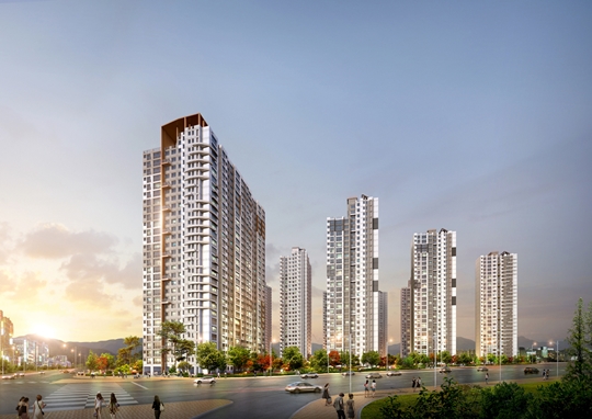 브랜드 아파트 희소성이 가장 높은 서울 중랑구에 들어서는 사가정 센트럴 아이파크 투시도. ⓒ현대산업개발