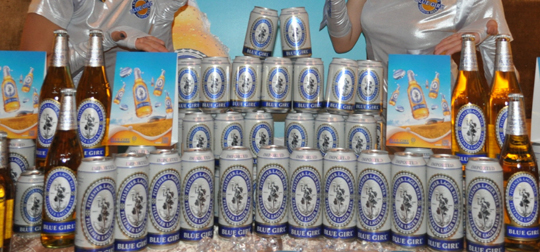 오비맥주가 수출하는 홍콩 1위 맥주 블루걸.ⓒ오비맥주