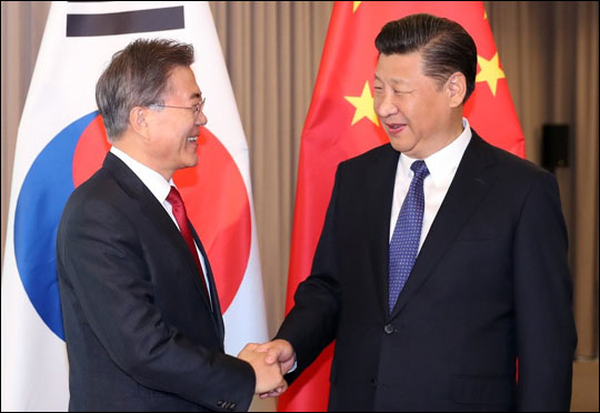 문재인 대통령과 시진핑 중국국가 주석 ⓒ연합뉴스