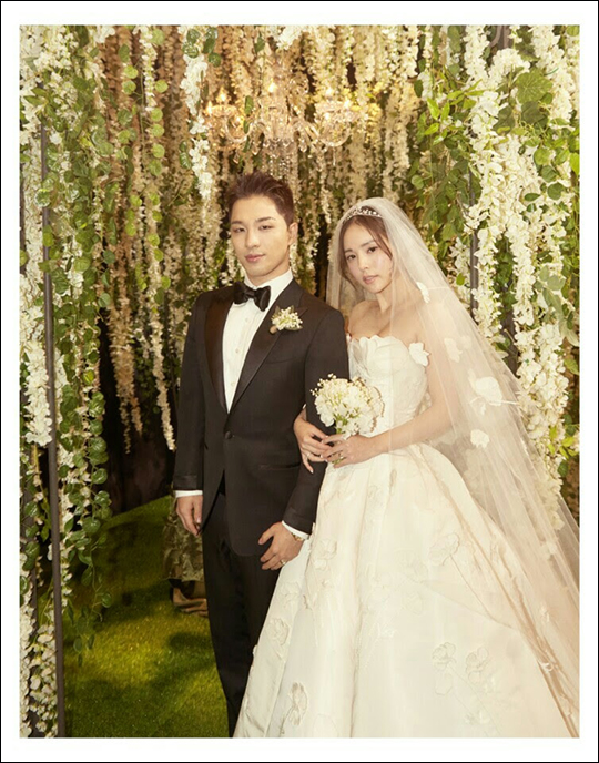 태양 민효린 결혼식 피로연 사진이 공개됐다. ⓒ 플럼액터스