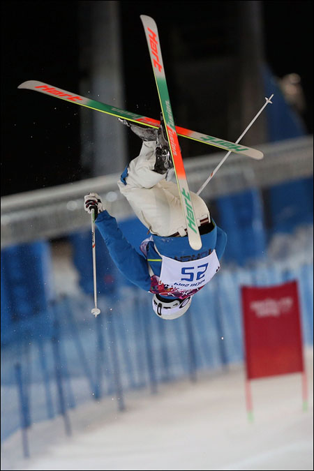 최재우가 2018 평창동계올림픽 프리스타일 스키 남자 모굴 2차 결선에서 아쉽게 실격했다. ⓒ 연합뉴스