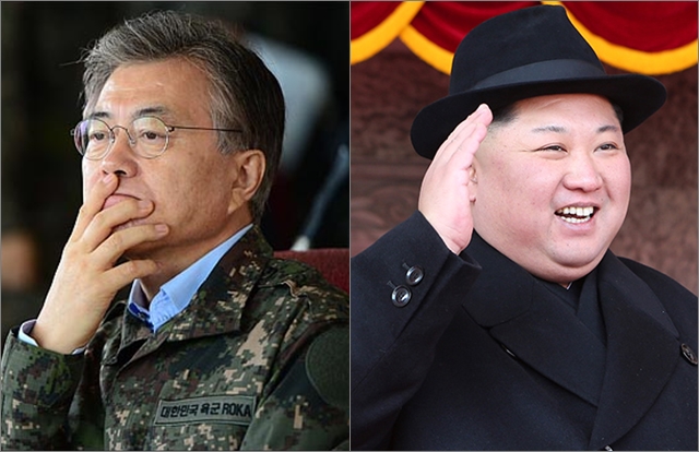 (왼쪽부터) 문재인 대통령, 김정은 북한 노동당 위원장. ⓒ데일리안