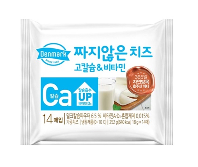 ‘덴마크 짜지않은치즈 고칼슘&비타민’ 제품 이미지. ⓒ동원F&B