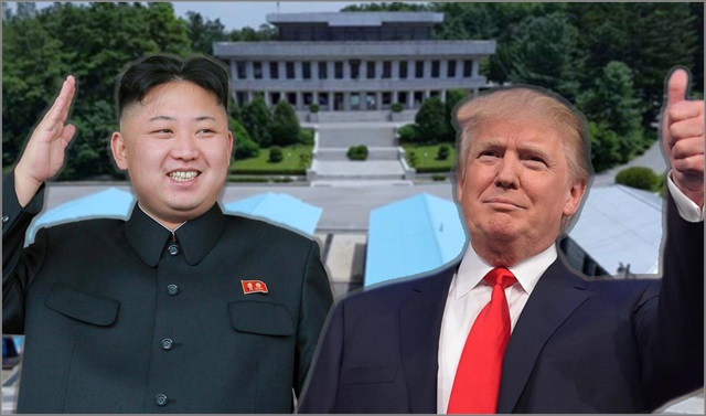 김정은(왼쪽) 북한 노동당 위원장과 도널드 트럼프 미국 대통령 ⓒ데일리안 