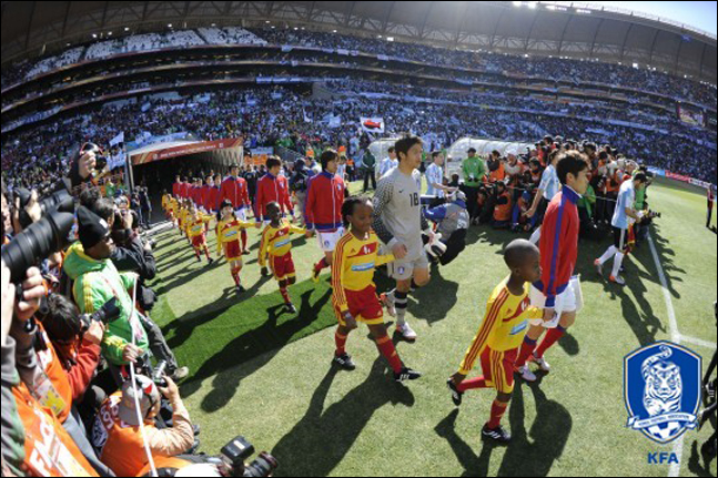 역대 월드컵 본선에서 한국이 치른 31경기 중 가장 관중이 많았던 시합은 2010년 남아공 월드컵 아르헨티나와의 조별리그 2차전(1-4패)이었다. ⓒ 대한축구협회