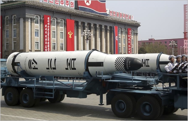 북한의 잠수함발사탄도미사일(SLBM) ‘북극성’ ⓒ조선중앙통신