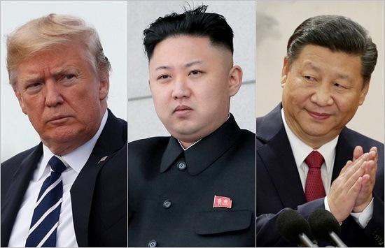 (왼쪽부터) 도널드 트럼프 미국 대통령, 김정은 북한 국무위원장, 시진핑 중국 국가주석 ⓒCNN, 조선중앙통신 