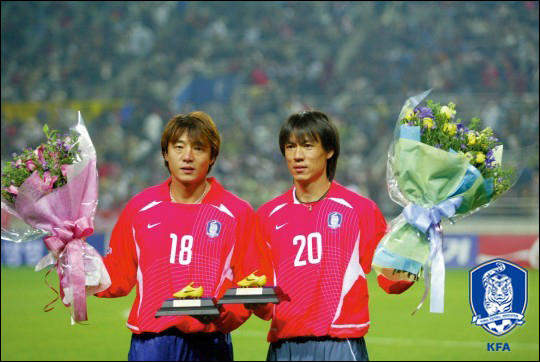 황선홍과 홍명보는 월드컵 최다 참가 선수다. ⓒ 대한축구협회