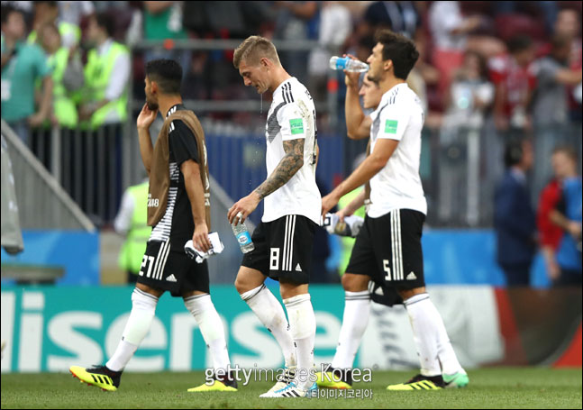 우승 후보 독일이 멕시코에 충격의 패배를 당했다. ⓒ 게티이미지