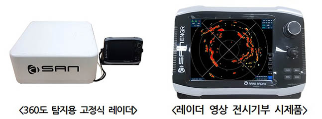 수산실용화기술 개발사업 중 최우수 과제로 선정된 중소형 어선용 고정식 레이더. ⓒ해수부
