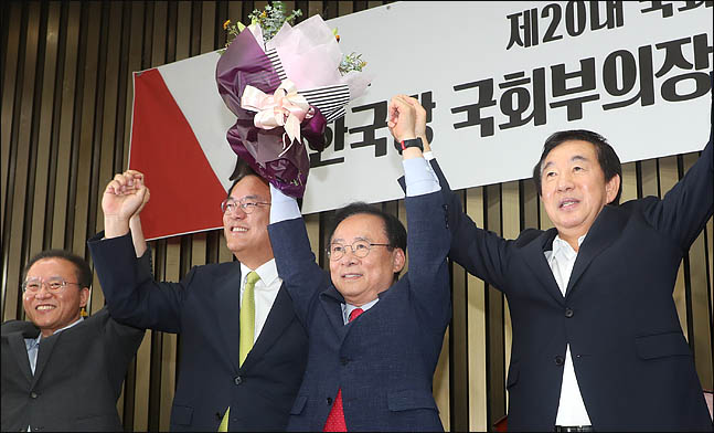 자유한국당 이주영 의원이 국회부의장 후보로 선출된 모습. ⓒ이주영 의원실
